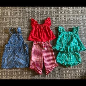 14 different outfits size 3T and pair of boots (9)